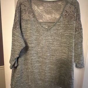 Torrid Gray Super Soft Knit Top